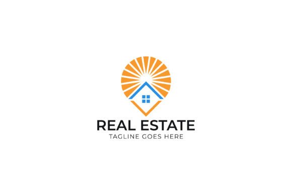 Bright and Modern Real Estate Logo: Graphics and Logo Templates