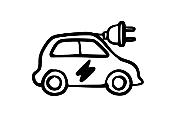 Car Charging with Plug Graphics