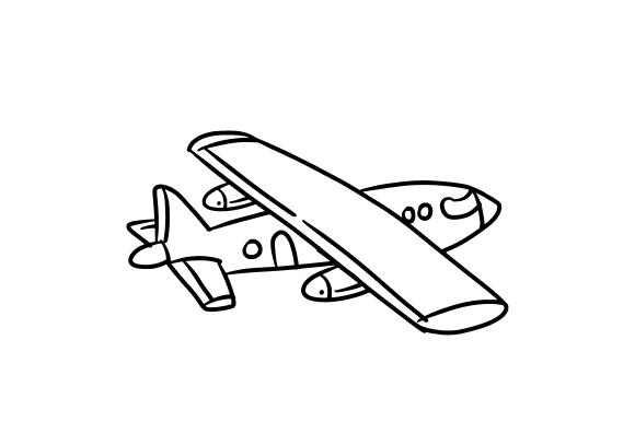 Flying Airplane or Aircraft Graphics