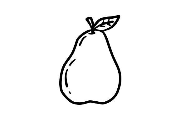 Hand-drawn Pear Icon