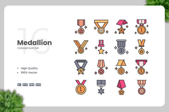 Medallion Colored Icons for Crafting