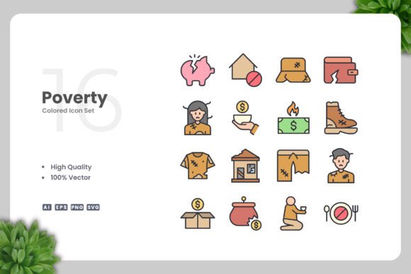Poverty Colored Icons: Graphics and Icons for Real Projects